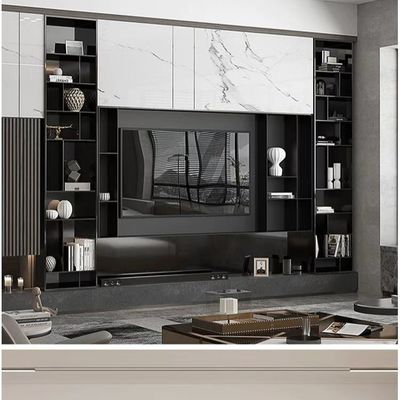 Luxury Stainless Steel Wall TV Cabinet Hotel Hanging