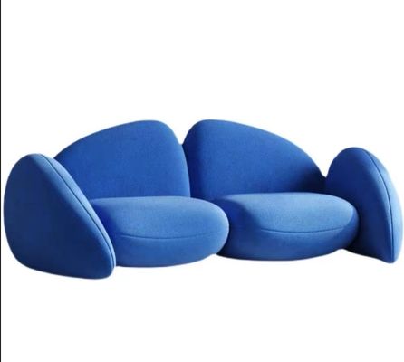 Buy Italian Creative Modelling Hotel Lobby Furniture Fabric 2 Person Sofa online manufacture