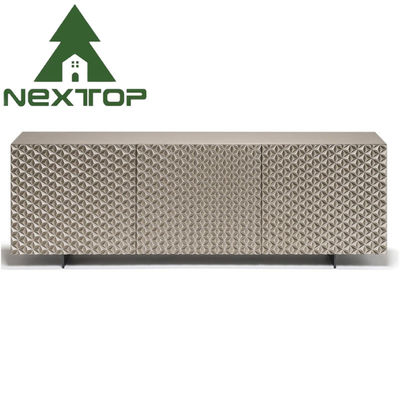 Good price Metal Solid Wood Silver Luxury Sideboard Cabinets For Dining Room Living Room online