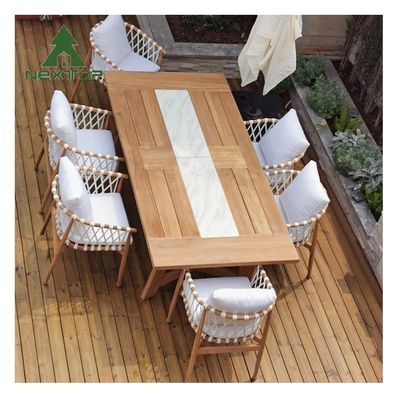 Good price Durable Simple Patio Furniture Garden Table And Chairs Teak Outdoor Dining Set online