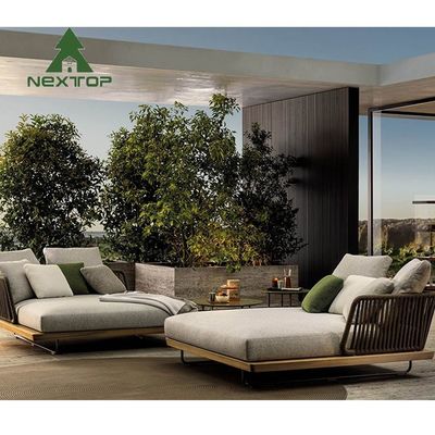 Good price Woven Outdoor Tuft Rope Sofa Thick Cushion Villa Patio Backyard Garden Furniture online