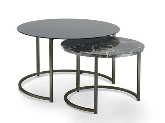 Good price Modern Low Matt Lacquered Metal Coffee Table Set For Hotel Home Office online