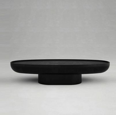 Good price Black Fiberglass Oval Coffee Table Creative Premium Feeling Shaped High Durability online