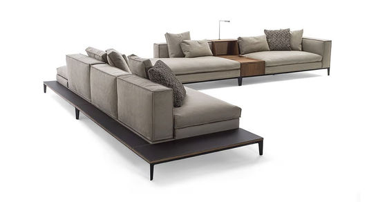 Good price Modern Aesthetics Long L-Shaped Armchair Sofa For Hotel Lobby Villa Reception online