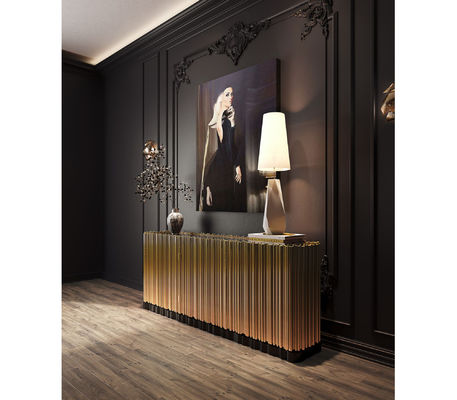 Buy Luxury Wooden Structure Storage Sideboard Modern Unique Symphony Design online manufacture