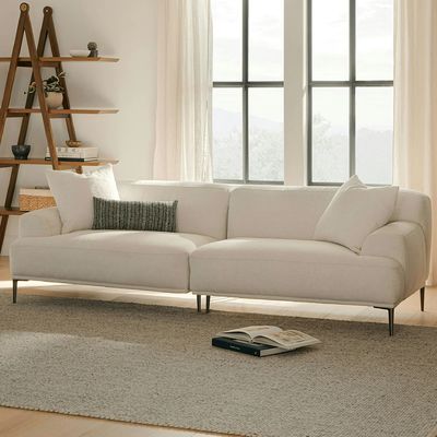 Good price 5 Star Hotel Luxury Modular Linen Fabric White Sectional Sofa For Room online