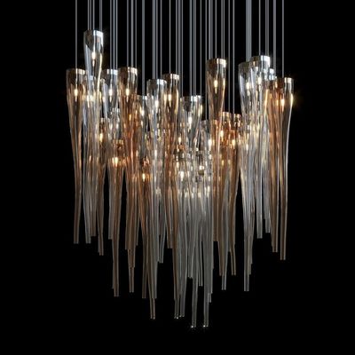 Good price Luxurious Champagne Tassel Large Lighting For Hotel Restaurant Resort Retail Shop online